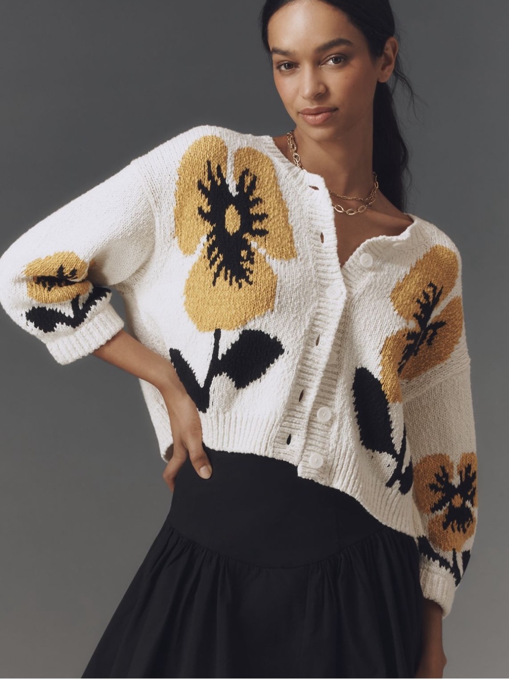 Maeve Elbow Sleeve Cardigan
